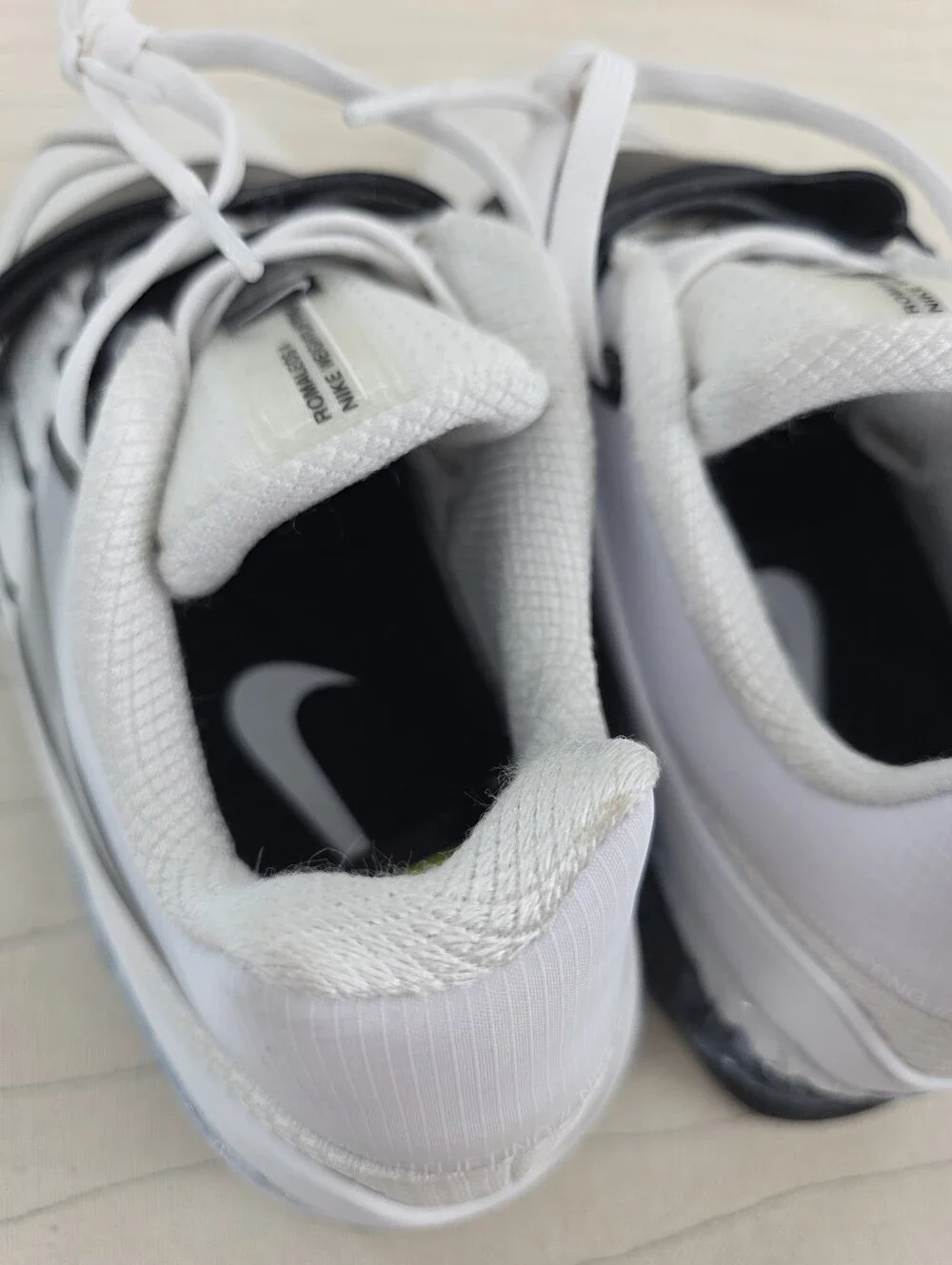Nike Mens Romaleos 4 White Black Weightlifting Sneakers Shoes CD3463-101 Size 8